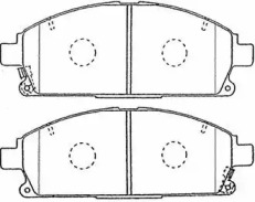 Тормозные колодки AISIN для NISSAN PATHFINDER II (R50) 3.3 V6 4WD